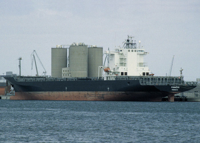 Photograph of the vessel  Pommern pictured in Antwerp on 19th April 1997