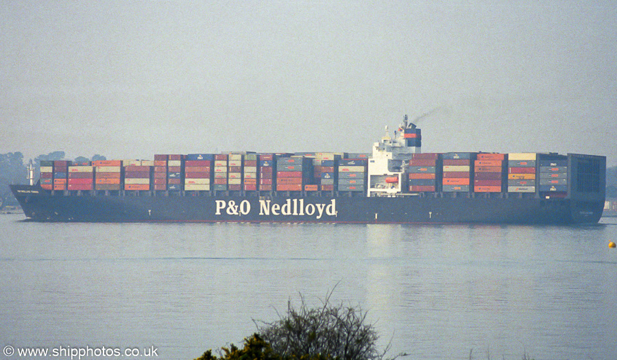  P&O Nedlloyd Torres pictured departing Southampton on 12th April 2003