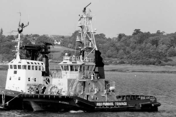 Photograph of the vessel  Portunus pictured at Fawley on 16th May 1992