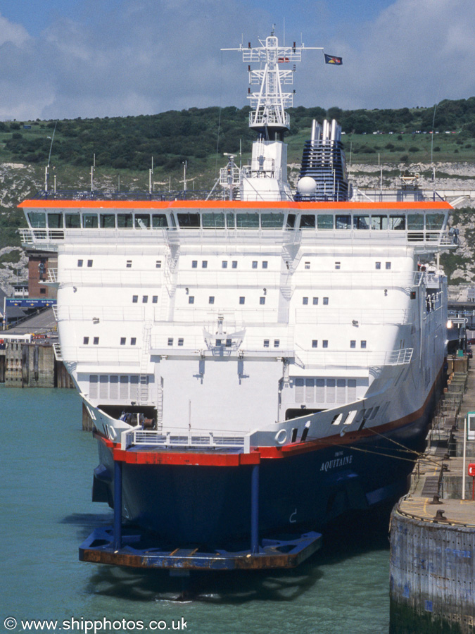 Photograph of the vessel  P&OSL Aquitaine pictured at Dover on 15th June 2002