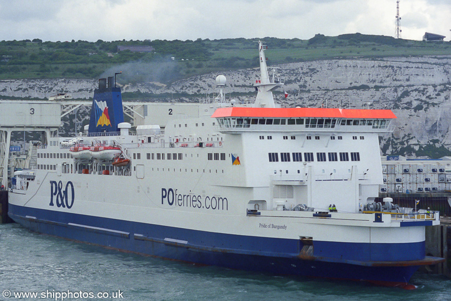 Photograph of the vessel  Pride of Burgundy pictured at Dover on 13th May 2003