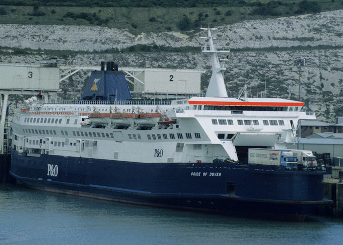 Photograph of the vessel  Pride of Dover pictured in Dover on 18th April 1997