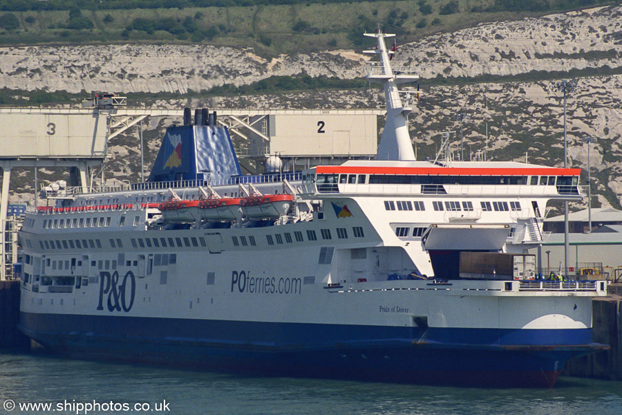 Photograph of the vessel  Pride of Dover pictured at Dover on 7th May 2003