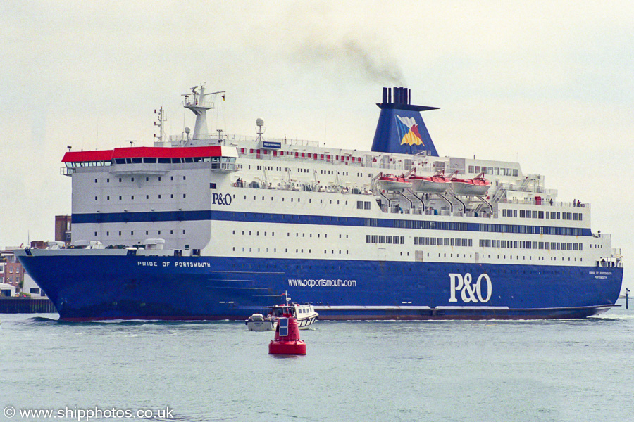 Photograph of the vessel  Pride of Portsmouth pictured arriving in Portsmouth Harbour on 29th August 2002
