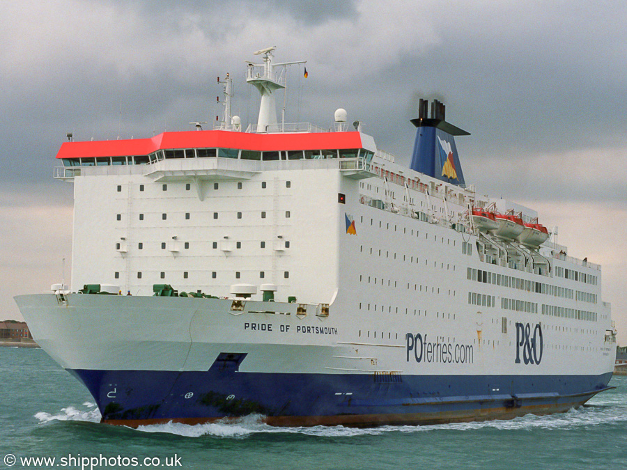  Pride of Portsmouth pictured departing Portsmouth Harbour on 27th September 2003