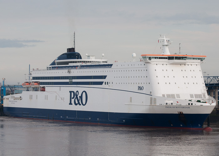 Photograph of the vessel  Pride of Rotterdam pictured at Hull on 20th July 2014