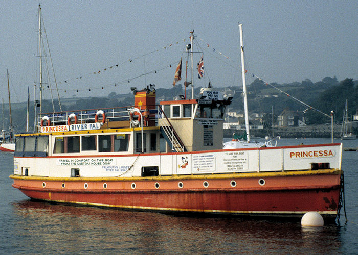 Photograph of the vessel  Princessa pictured at Falmouth on 27th September 1997