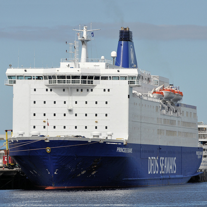 Photograph of the vessel  Princess Seaways pictured at North Shields on 26th August 2012