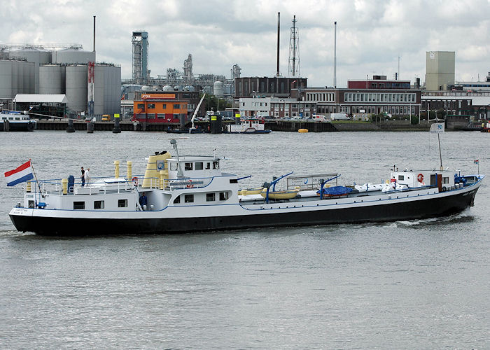 Photograph of the vessel ts Prinses Christina pictured passing Vlaardingen on 21st June 2010