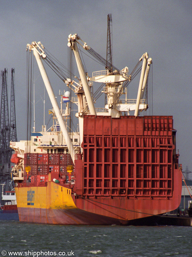 Photograph of the vessel  Project Europa pictured at Southampton on 2nd February 2003