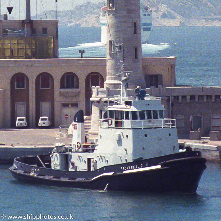 Photograph of the vessel  Provencal 2 pictured at Marseille on 18th August 1989