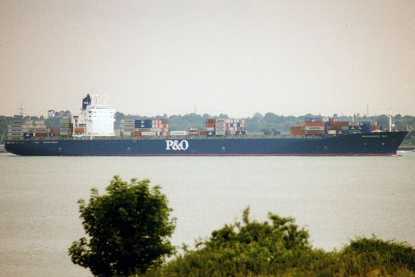 Photograph of the vessel  Providence Bay pictured arriving in Southampton on 12th June 1995