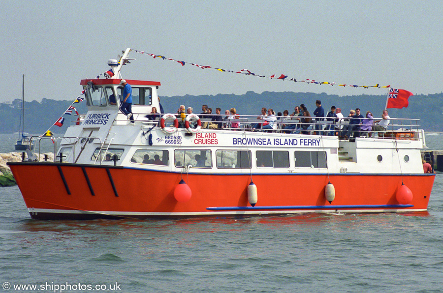 Photograph of the vessel  Purbeck Princess pictured at Poole on 2nd June 2002