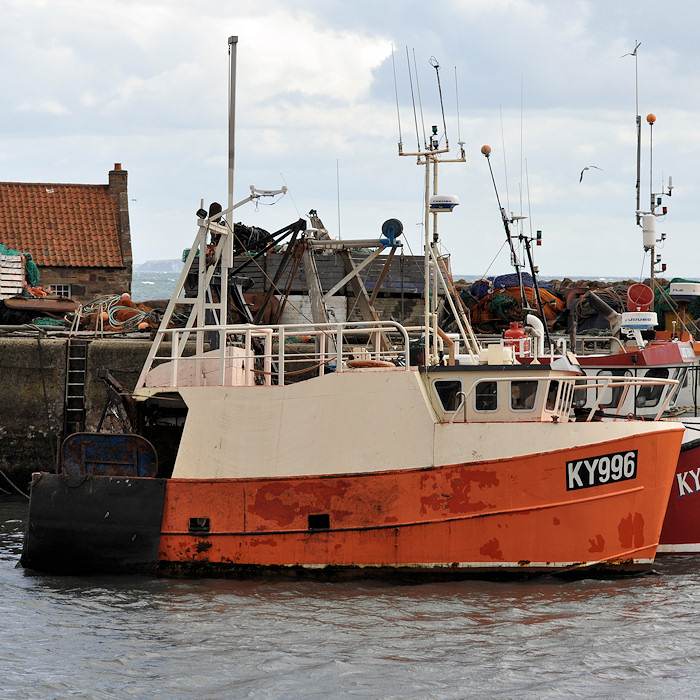 Photograph of the vessel fv Quantas pictured at Pittenweem on 17th September 2012