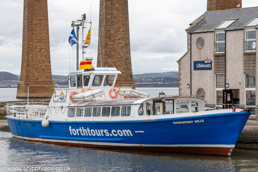 Photograph of the vessel  Queensferry Belle pictured at Hawes Pier, Queensferry on 16th March 2025