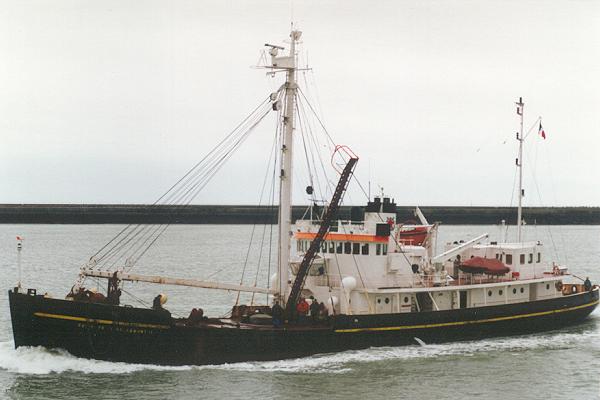  Quinette de Rochemont II pictured arriving in Le Havre on 7th March 1994