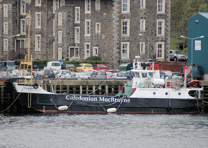 Photograph of the vessel  Raasay pictured at Oban on 5th May 2010
