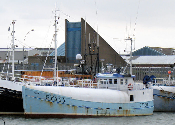 Photograph of the vessel fv Rachael S pictured at Grimsby on 5th September 2009