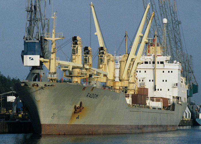 Photograph of the vessel  Radom pictured in Waalhaven, Rotterdam on 27th September 1992