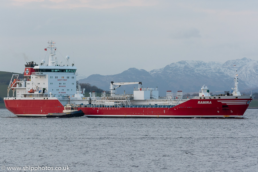  Ramira pictured passing Greenock on 23rd March 2017