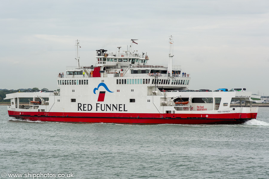 Photograph of the vessel  Red Osprey pictured on Southampton Water on 8th July 2023