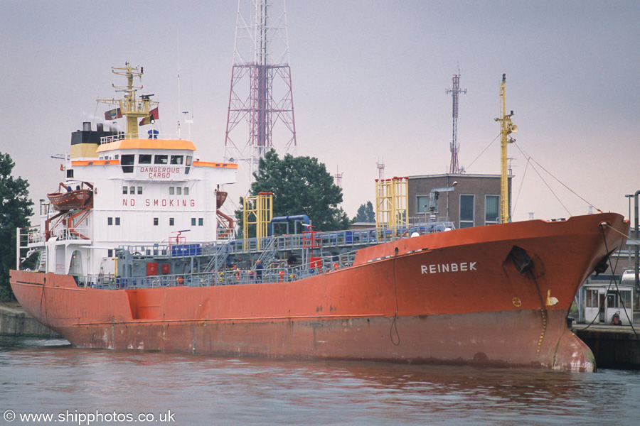 Photograph of the vessel  Reinbek pictured in Kanaldok B1, Antwerp on 20th June 2002