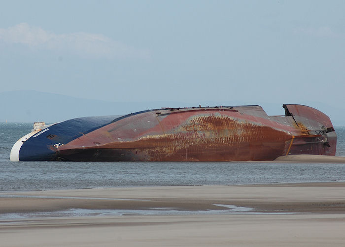 Photograph of the vessel  Riverdance pictured aground off Cleveleys on 25th May 2008
