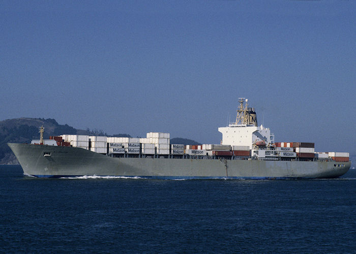 Photograph of the vessel  R.J. Pfeiffer pictured departing San Francisco Bay on 13th September 1994