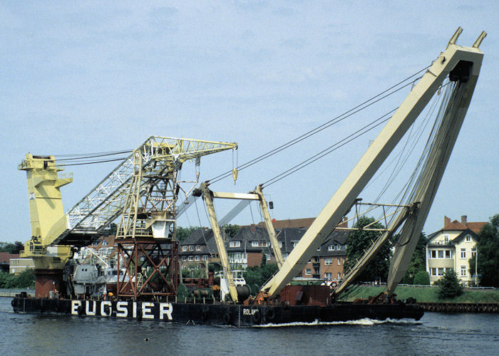 Photograph of the vessel  Roland pictured passing through Rendsburg on 8th June 1997