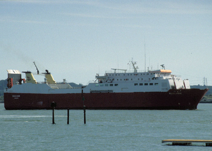  Roseanne pictured arriving at Southampton on 14th August 1997