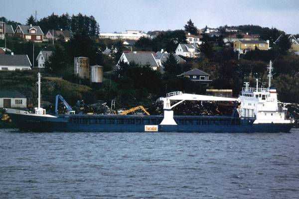 Photograph of the vessel  Rossoy pictured in Haugesund on 26th October 1998
