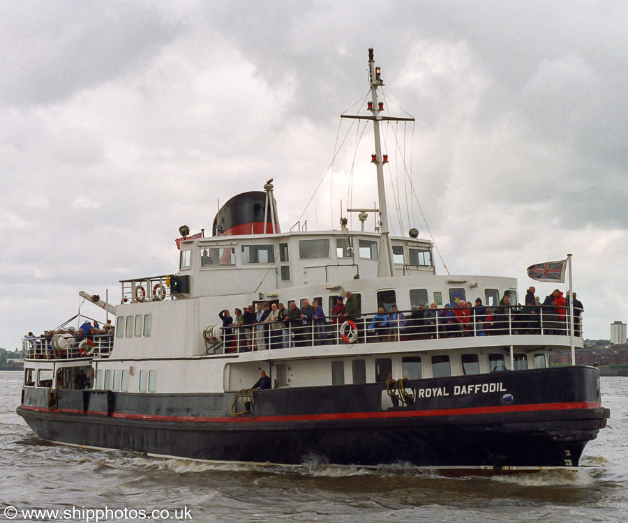  Royal Daffodil pictured approaching Pier Head, Liverpool on 19th June 2004
