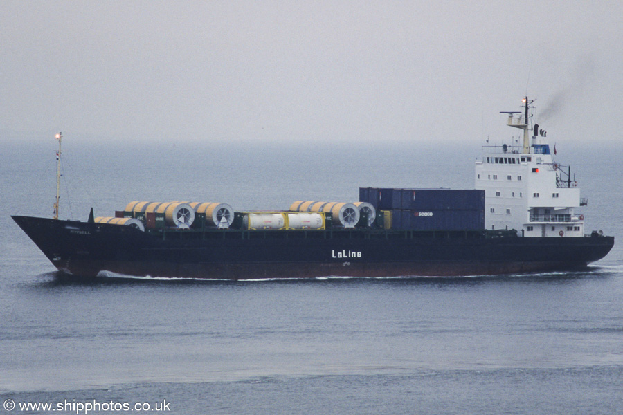 Photograph of the vessel  Ryfjell pictured on the Westerschelde passing Vlissingen on 20th June 2002