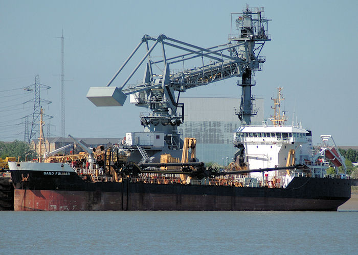Photograph of the vessel  Sand Fulmar pictured at Thurrock on 22nd May 2010