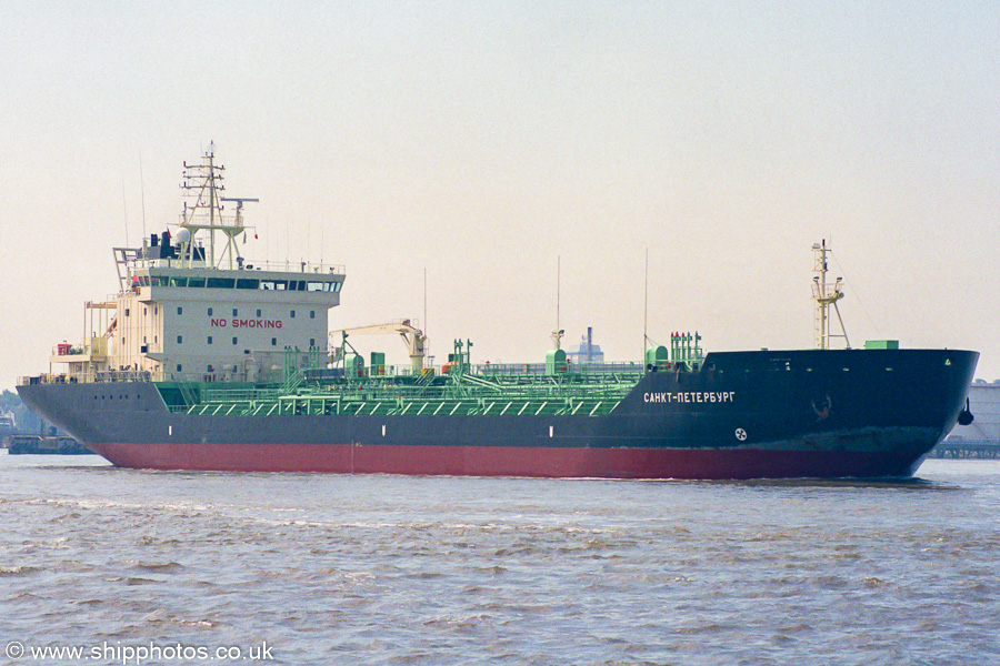 Photograph of the vessel  Sankt-Petersburg pictured departing Tranmere on 14th June 2003