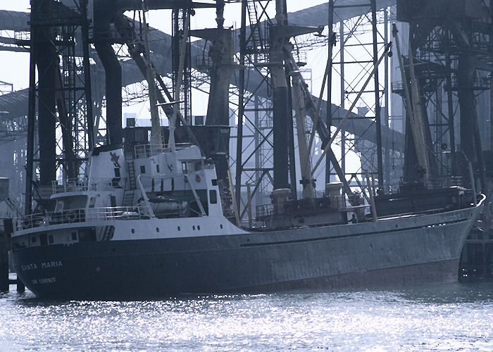Photograph of the vessel  Santa Maria pictured in Elbehaven, Europoort on 27th September 1992