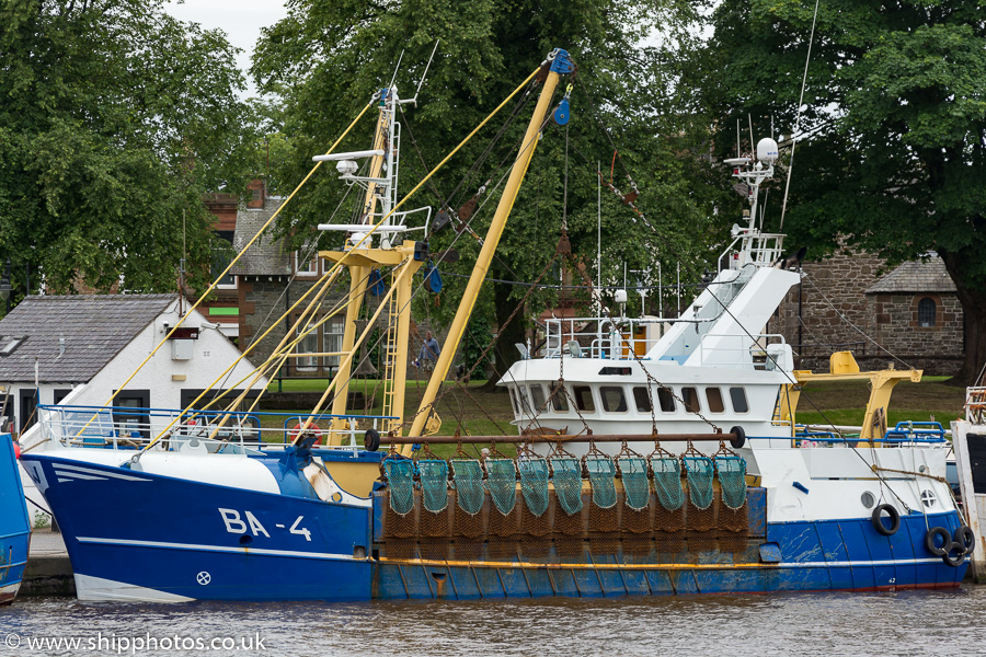 Photograph of the vessel fv Sarah Louise pictured at Kirkcudbright on 18th July 2015