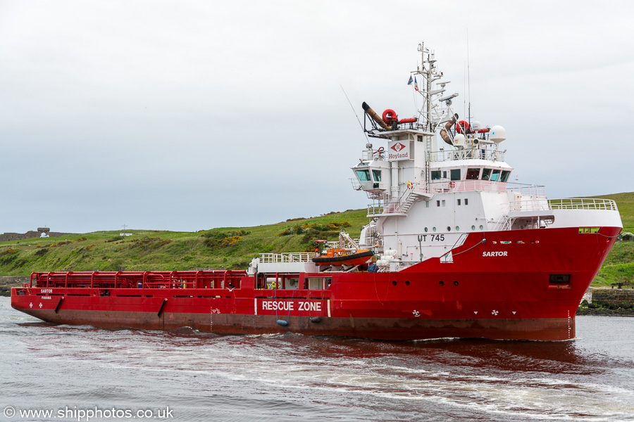  Sartor pictured arriving at Aberdeen on 30th May 2019