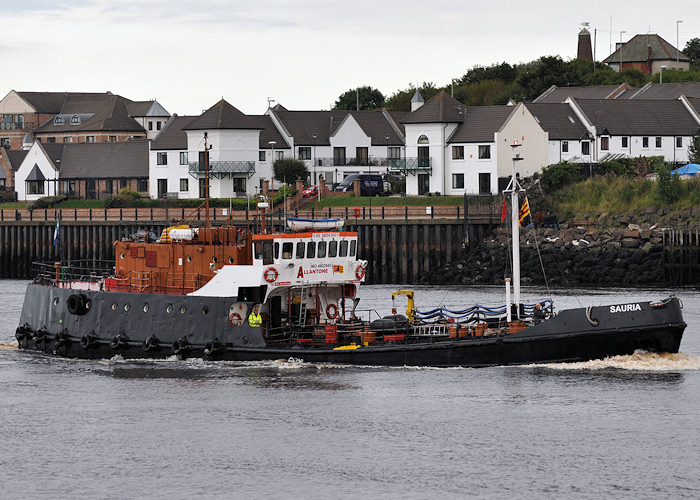  Sauria pictured arriving in the River Tyne on 26th August 2012