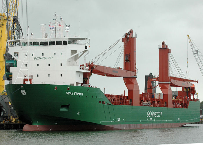 Photograph of the vessel  Scan Espana pictured in Waalhaven, Rotterdam on 20th June 2010