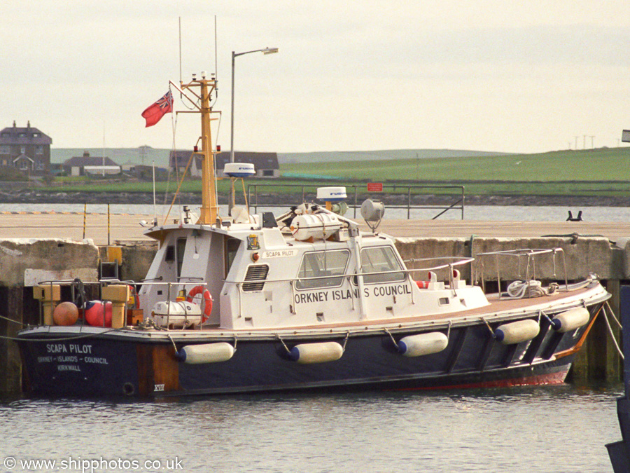 Photograph of the vessel pv Scapa Pilot pictured at Kirkwall on 9th May 2003