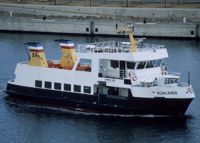Photograph of the vessel  Schilksee pictured at Kiel on 27th May 1998