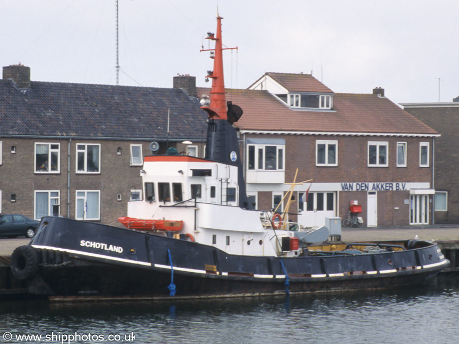Photograph of the vessel  Schotland pictured in Binnenhaven, Vlissingen on 19th June 2002