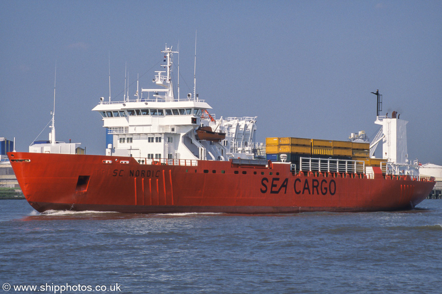 Photograph of the vessel  SC Nordic pictured on the Nieuwe Maas at Vlaardingen on 17th June 2002