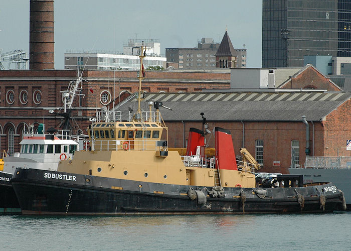 Photograph of the vessel  SD Bustler pictured in Portsmouth Naval Base on 14th August 2010