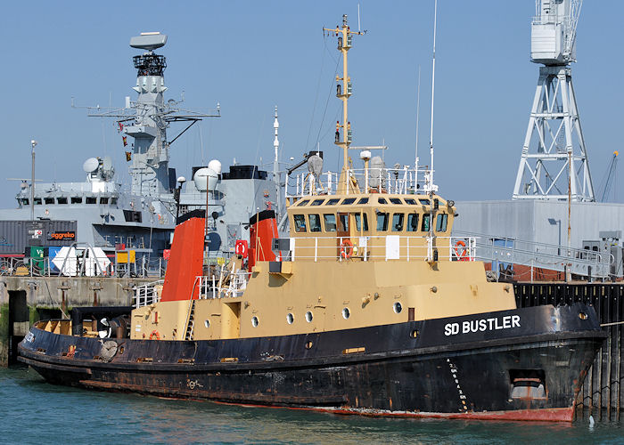 Photograph of the vessel  SD Bustler pictured in Portsmouth Naval Base on 8th June 2013