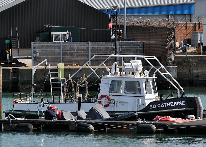 Photograph of the vessel  SD Catherine pictured at Portsmouth Naval Base on 10th June 2013