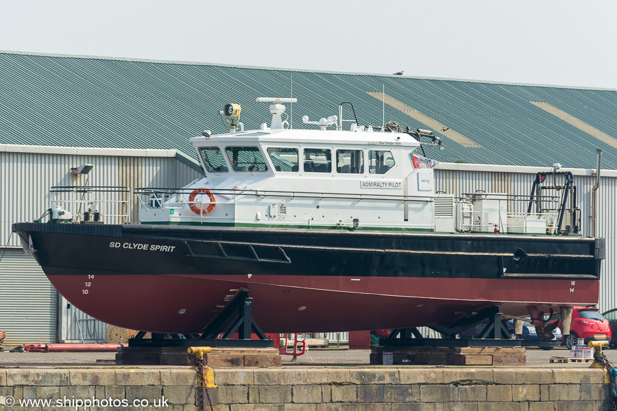 Photograph of the vessel pv SD Clyde Spirit pictured in James Watt Dock, Greenock on 21st April 2019