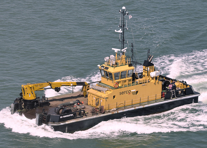 Photograph of the vessel  SD Navigator pictured in Portsmouth Harbour on 22nd July 2012
