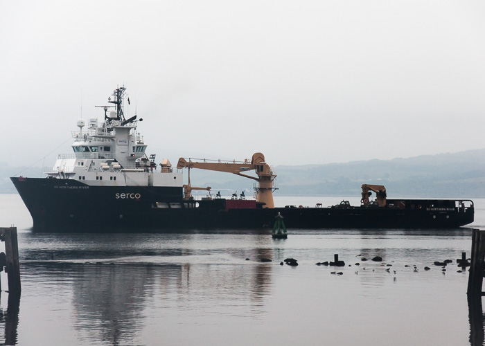 Photograph of the vessel  SD Northern River pictured passing Greenock on 22nd September 2014